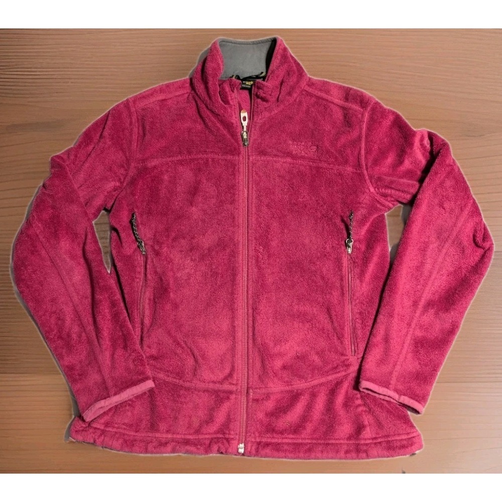 Mountain Hardwear Pyxis Fleece Jacket Womens Small Pink Full Zip High Pile